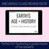 Review Guide - Earth's Age and History