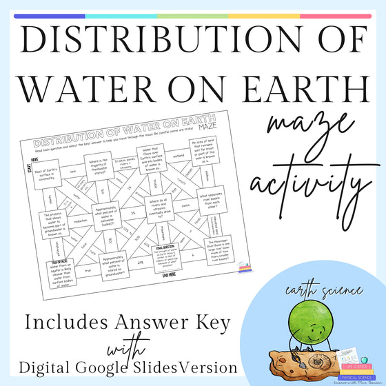 Maze - Distribution of Water on Earth