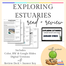  Read + Review - Exploring Estuaries