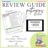 Review Guide - Pathogens and Disease