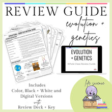  Review Guide - Evolution and Genetics
